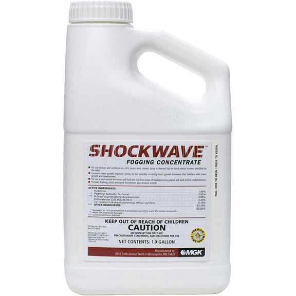 Shockwave Fogging Insecticide Concentrated - Contains Insect Growth Regulator - 128 fl oz Bottle by MGK