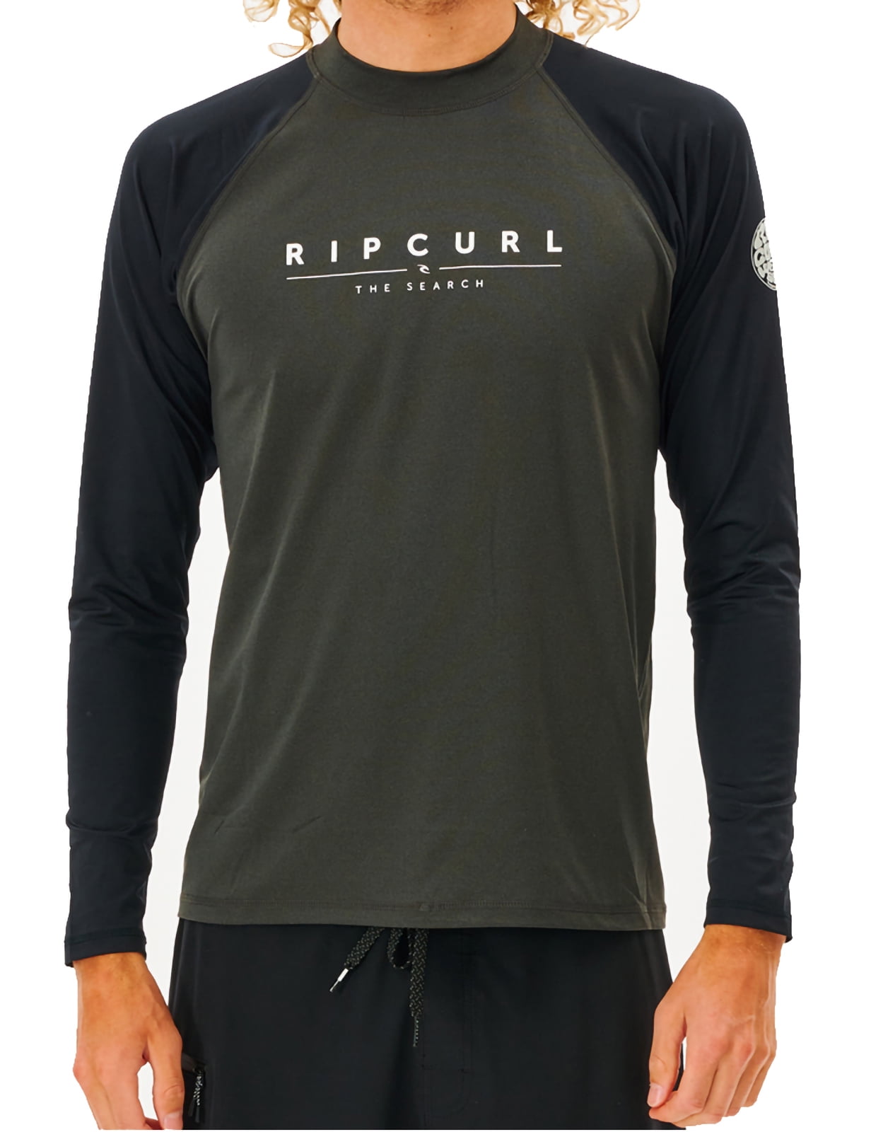 Shockwaves Short Sleeve Rash Vest [Black Marled] - Walmart.com