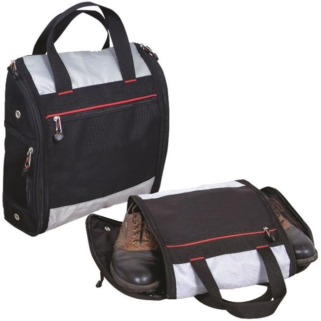 Shoe Bag - Black with Grey / Red Highlights
