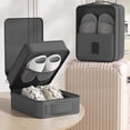 thumbnail image 1 of Shoe Bags for Travel Holds 3 Pair of Shoes Travel Shoe Bag Shoe Bag Shoe Organizer Breathable Visible Travel Shoe Cover for Packing Portable Shoe Cubes for Travel and Daily Use, 1 of 6