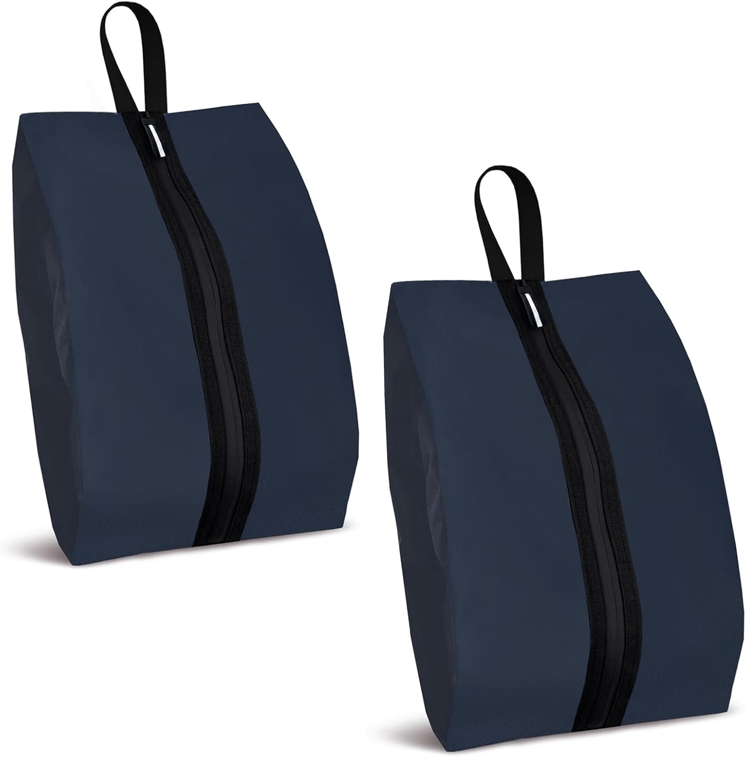 Shoe Bags for Travel, Set of 2 Pack Shoe Travel Bags for Packing, Large  Portable Travel Shoe Bag with Zipper Travel Essentials Women for and Men (Navy Blue, 2-Pack)