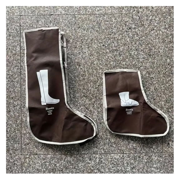 Shoe Bags for Travel & Storage - PVC Boot Protector Organizer, Dustproof with Window, Portable Handheld Shoe Covers for Women Men, Multi-Size for Boots & Shoes