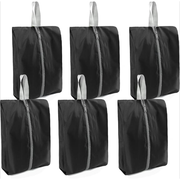 Shoe Bags for Packing, Set of 6 Large Colorful Waterproof Portable Shoe Bags with Zipper - Travel Essentials for Women and Men