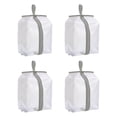 thumbnail image 1 of Shoe Bags for Travel, Foldable Transparent Shoes Pouch, Gray 4 Pack, 1 of 6