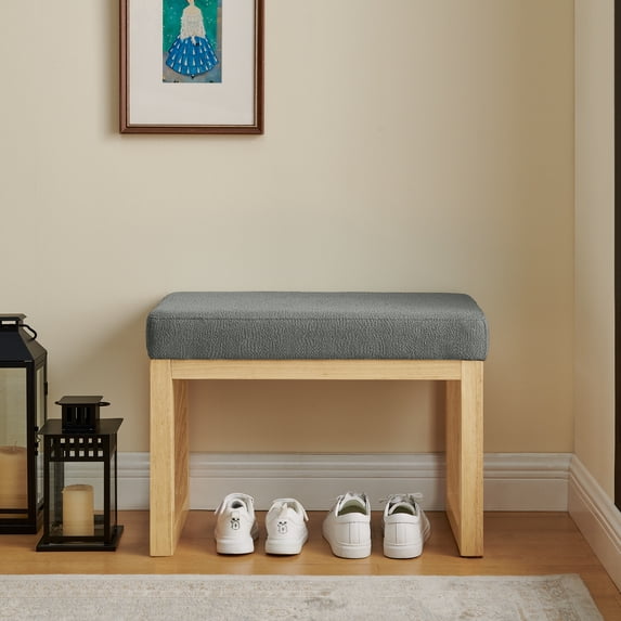 Shoe Bench, Modern Shoe Changing Bench with Soft Padded Seat and Solid ...