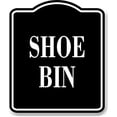 thumbnail image 1 of Shoe Bin BLACK Aluminum Composite Sign, 15"x18", 1 of 5