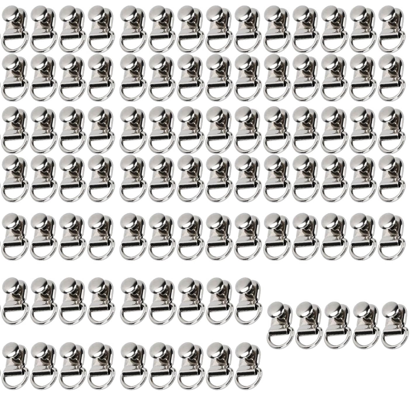 Shoe Boot Buckle, D Ring Eyelet Buckle, Shoe Boot Lace Hooks, Metal Shoelace Speed Mounting Buttonholes Eyes for Shoe Leather Bag DIY Rivet Tool