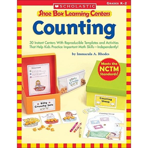 Pre-Owned Shoe Box Learning Centers: Counting: 30 Instant Centers With Reproducible Templates and Activities That Help Kids Practice Important Math Skills Independently!, by Immacula A Rhodes, (Paperback), Textbooks, English