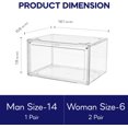 thumbnail image 1 of Shoe Boxes – 360°  Plastic Stackable Sneaker Storage for Sneakerhead, 1 of 5