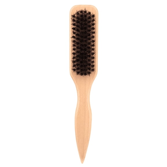 Shoe Brush with Wooden Handle,Cleaning Leather Shoes Boots Care Brushes,Shoe Polish Brush,Multifunctional Laundry Brushes,Long Handle Shoe Care Clean Dauber Applicators(8.86x1.57")(Khaki)