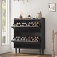 thumbnail image 1 of Shoe Cabinet with 2 Flip Drawers,Modern Shoe Storage for Entryway,Wooden Shoe Organizer Cabinet with Adjustable Shelf,Hidden Shoe Rack for Hallway,Living Room, 1 of 7