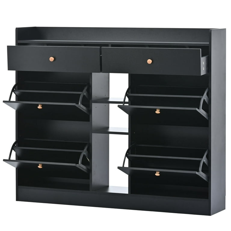 Shoe Cabinet, 6-Tier Large Shoe Storage Cabinets for Entryway 42