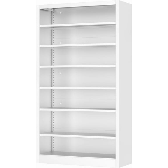 Shoe Cabinet,7 Tiers Heavy Duty Metal Freestanding Shoe Rack,55" Tall Shoe Cabinet with Open Storage for Entryway (White, 7 Tier-55 H*27.6" W*11.8" D)