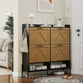 Shoe Storage for Entryway Shoe Storage with 4 Wooden