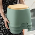 thumbnail image 1 of Shoe Changing Stool with Storage, Built in Compartment Padded Seat Footstool, Compact Space Saving Modern Ottoman Bench for Living Room Entrance Kitchens Bathrooms Home Offices, 1 of 6