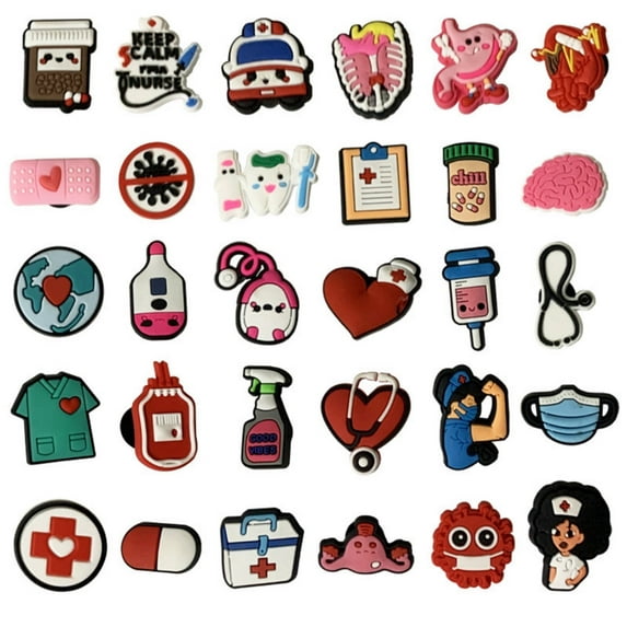 Shoe Charms Cartoon Cute Shoe Ornaments - Shoe Decoration Charms for Holiday Gifts for Boys and Girls - PVC Waterproof Plastic