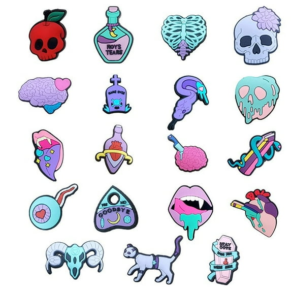 Shoe Charms Cartoon Cute Shoe Ornaments - Shoe Decoration Charms for Holiday Gifts for Boys and Girls - PVC Waterproof Plastic