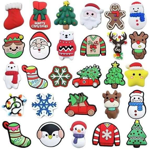 Shoe Charms Cute New Style Cute Shoe Ornaments - Shoe Decoration Charms for Holiday Gifts for Boys and Girls - PVC Waterproof Plastic