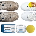 thumbnail image 1 of Shoe Cleaner Cream for White Sneakers and Boots – No Wash Solid Formula with Sponge Applicator – Multipurpose Stain Remover and Quick Brightening Whitener, 1 of 6