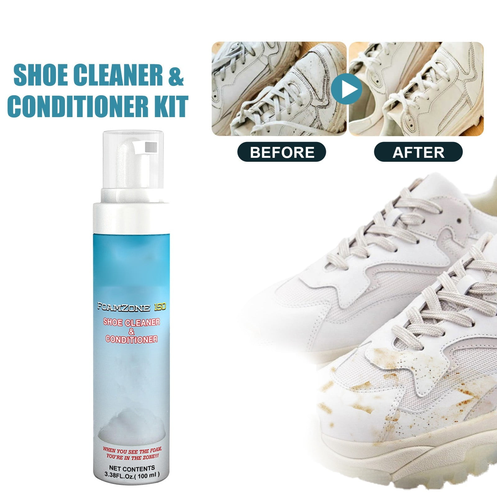 Shoe Cleaning And Agent Small White Shoes Clean Stains Yellow Edge