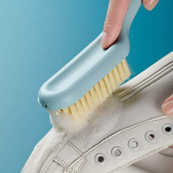 Shoe Cleaning Brush,Shoe Brushes,Sneaker Shoe Cleaner Brush-Soft Bristle Cleaning Shoes Scrubber-Long Handle Shoe Scrubbing Brush-White Sneaker Cleaner Brush-Shoe Brushes for Cleaning,9.1in