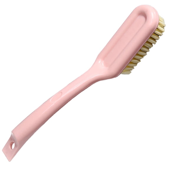 Shoe Cleaning Brush Sneaker Cleaner Brush,Soft Bristle Shoes Scrubber,Shoe Brushes with Long Handle Shoe Scrubbing Brush for Cleaning Mesh Sneakers,Tennis,Golf Shoes & White Canvas Shoes (Z4-Pink)