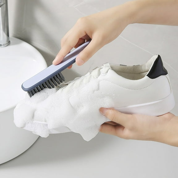 Shoe Cleaning Brush, Soft Bristle Laundry & Clothes Brush, Gentle Stain Remover for Sneakers, Boots, Delicate Fabrics, Ergonomic Handle Shoe Care Tool, Durable Household Cleaning Brush