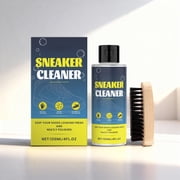 Shoe Cleansing Kit, Foam Decontaminant, Multi-material Refresher, Mild Efficient Maintenance Solution for Sneaker Footwear Canvas Rubber Leather Daily Cleaning Upkeep