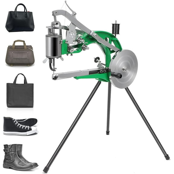 Shoe Cobbler Repair Machine Leather Sewing Machines Hand Small Stitching For Cotton Nylon Line Manual Shoes Bags Clothes Quilts Coats Trousers Belt DIY