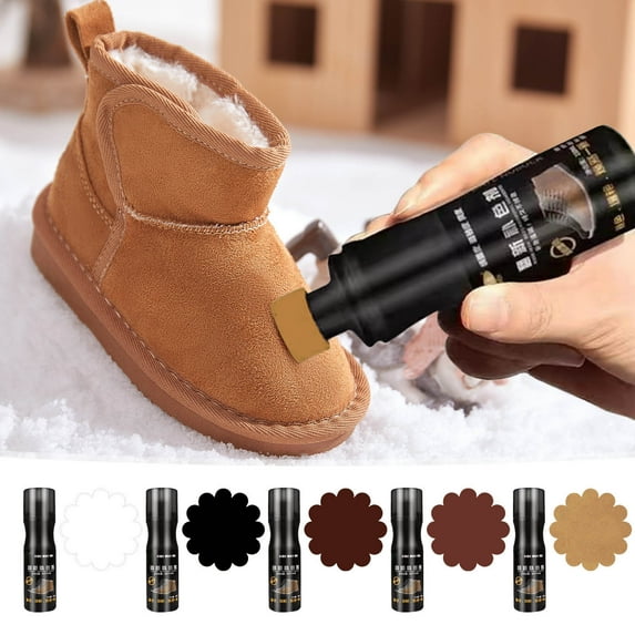 Shoe Color Spray under $5! CQCYD Snow Boot Color Repair Spray, 100ml Suede Leather Refurbishing Agent, Shoe Color Restoration Dye, Fading Solution for Boots Bags, Easy Application Color Refresher