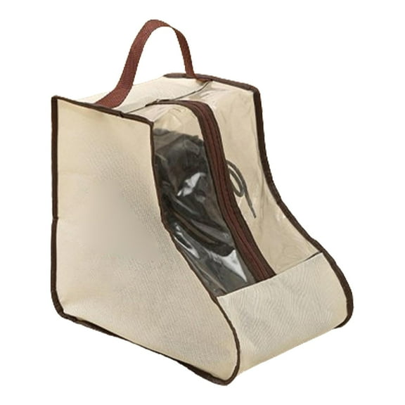 Shoe Container Cowboy Boots Storage Shoe Travel Bag Cowboy Boot Bag Boot Storage Box Portable Dust Proof Boot Storage Organizer Tall Boots Boot Travel Bags Boots Protector Khaki(11x7.8x11 Inch)