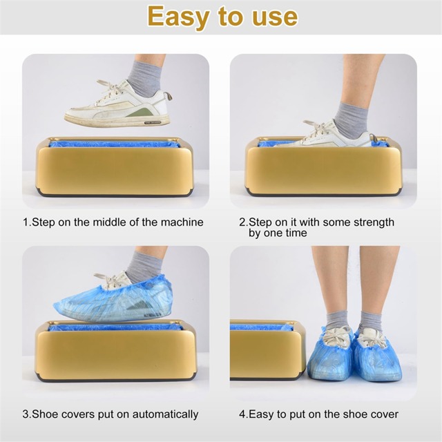 Shoe Cover Machine Automatic Shoe Cover Dispenser 200 Pieces Disposable