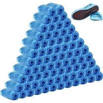 Maeline Disposable Non-Slip Shoe Covers, Waterproof & Recyclable, Blue (100 Count)