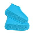 thumbnail image 1 of Shoe Covers, Non- Water Resistant Overshoes Silicone Rubber Rain Shoe Cover Protectors For Kids, Men, Women Blue L, 1 of 3