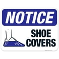 thumbnail image 1 of Shoe Covers Sign, OSHA Sign, 18x24 Aluminum, 1 of 1