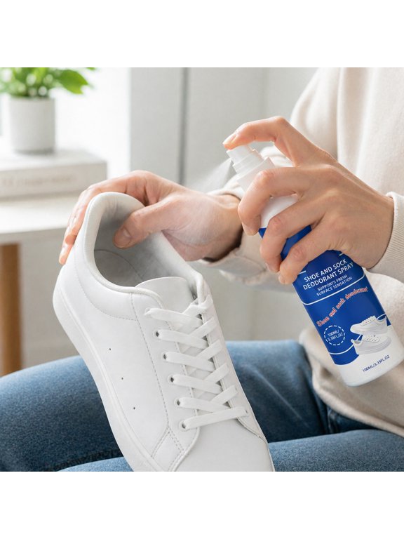 Shoe Deodorant Spray, 3.4 Oz Odor Wash, Running Boot Sock Application, Gym Bag Locker Use, Fabric Mesh Leather Safety, Home Travel Use