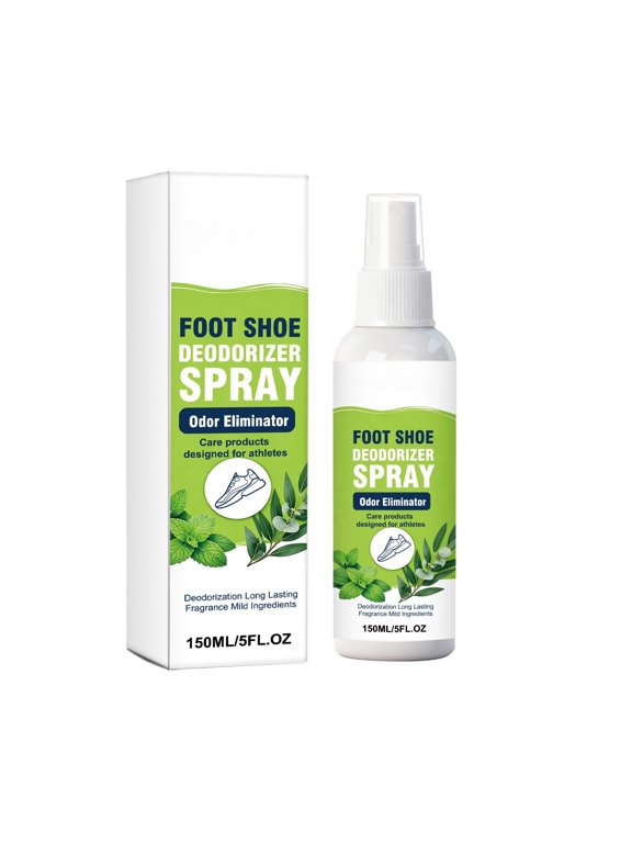 Shoe Deodorizer Spray 150ml - Odor Eliminator For Sneakers, Boots And Gym Shoes - Fabric-Safe And Long-Lasting Freshness