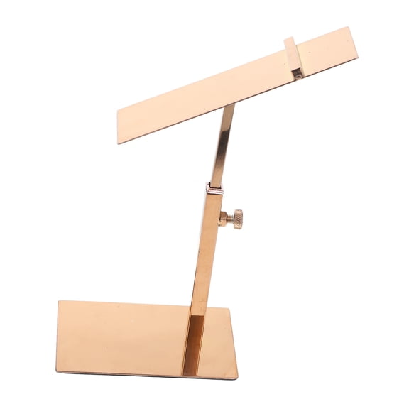 CIMAXIC Adjustable Height Metal Shoe Display Stand with Rose Stainless Steel Frame and EVA Pads for Retail Shoe Stores