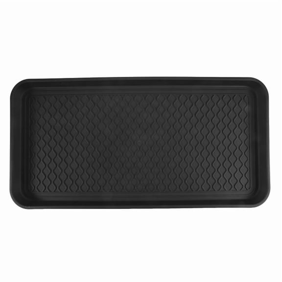 Shoe Drip Tray with High Rim (76.2 X 38 X 3.1 cm) Shoe Rack, Waterproof Shoe Tray,Shoe Mat for Outdoor, Garden Black