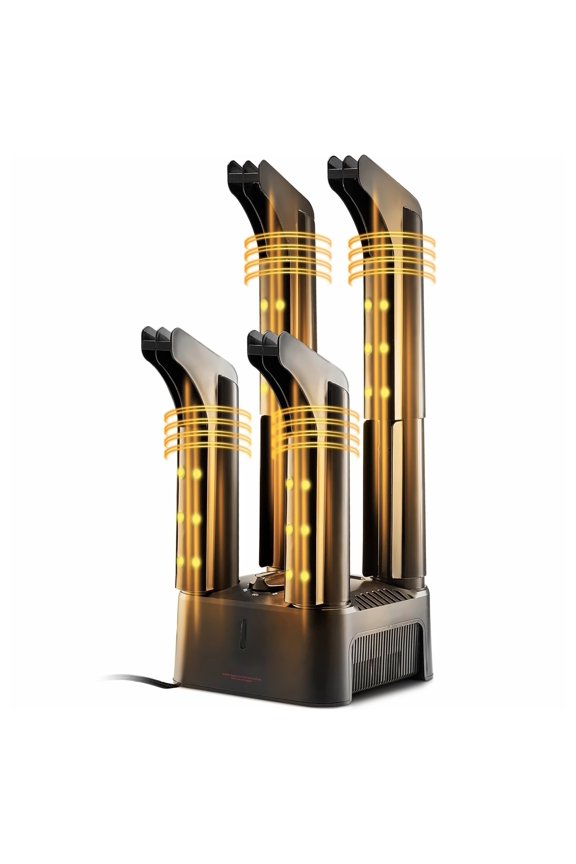 Shoe Dryer 4 Tube - Heat Blower Boot Warmer with Timer