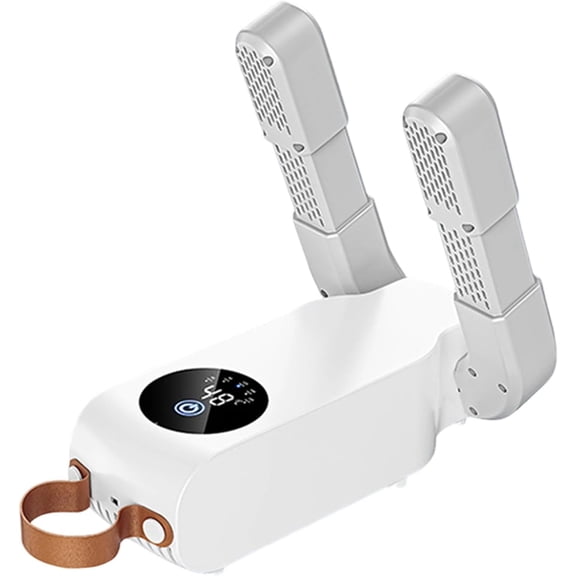 Shoe Dryer, Foldable Boot Heater with 5-Level Timer, Portable Shoe & Glove Dryer for Wet Shoes and Gear, Fast Deodorizing Warm Air Dryer for Home, Gym, Camping, Travel & Rainy Season Use