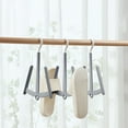thumbnail image 1 of Shoe Drying Rack with Rotating Hook, Windproof Multifunctional Floor Standing Clothes Hanger | Space-Saving Plastic Design for Shoes, Hats and Socks, 12x8.7x0.39 Inch, 1 of 5