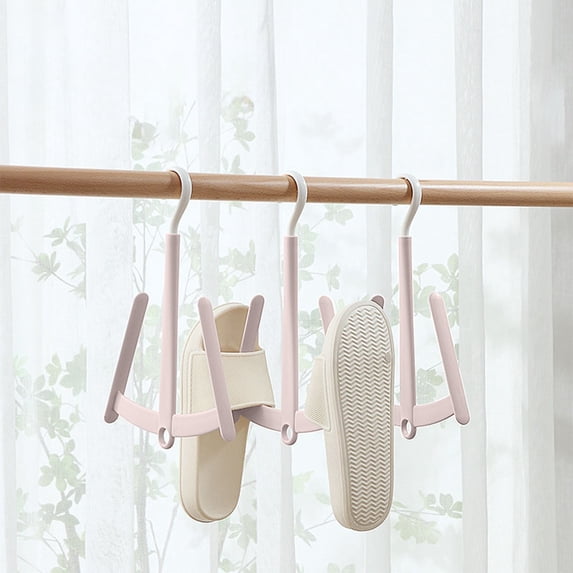 Shoe Drying Rack for Wet Shoes and Sneakers, Rotating Windproof Hanger with Foldable Space Saving Design for Bathroom, Balcony, Travel and Small Spaces