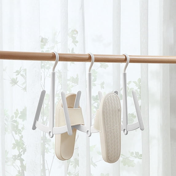 Shoe Drying Rack for Wet Shoes and Sneakers, Rotating Windproof Hanger with Foldable Space Saving Design for Bathroom, Balcony, Travel and Small Spaces