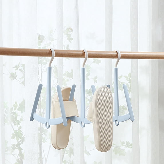Shoe Drying Rack for Wet Shoes and Sneakers, Rotating Windproof Hanger with Foldable Space Saving Design for Bathroom, Balcony, Travel and Small Spaces