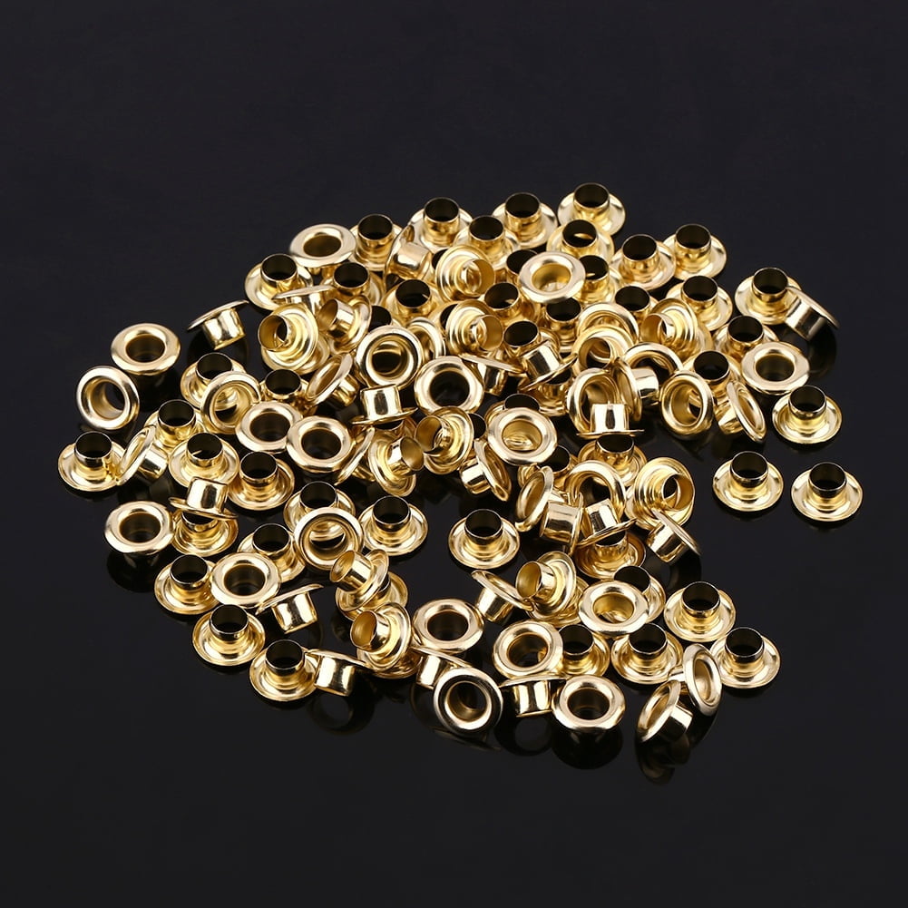 100PCS Mixed Color Tiny Grommets Eyelets Kit - 1.5/2/2.5mm For Shoes, Leather, Crafts, BJD Doll Clothes With Tools