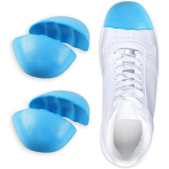 Shoe Filler for Too Big Shoes, Inserts to Make Shoe Smaller, Toe Filler Cushion Inserts for Loose Shoes, for Men and Women (L: one to Two Size Bigger) Blue L: one to two size bigger