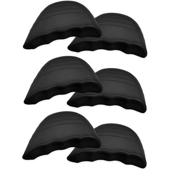 Shoe Filler Insert, Shoe Filler for Shoes Too Big, Toe Cushion Fillers Make Shoes Fit, Shoe Filler for Loose Shoe, Prevent Heel Sliping, One Size Fits Shoe Inserts for Women and Men (Blcak, 3 Pairs)