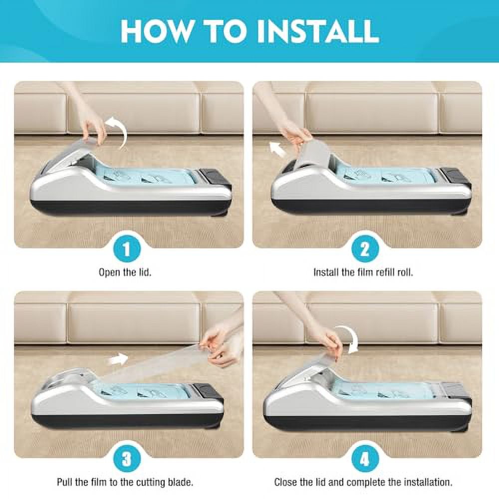 Shoe Film Machine, Automatic Shoe Cover Dispenser, Portable Disposable Overshoe Dispenser with 1