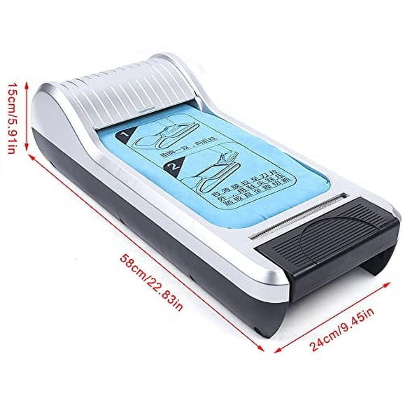 Shoe Film Machine Portable Disposable Shoe Boot Cover Dispenser Shoe Wrapping Machine for Home, Office,Factory,Lab (Style A)